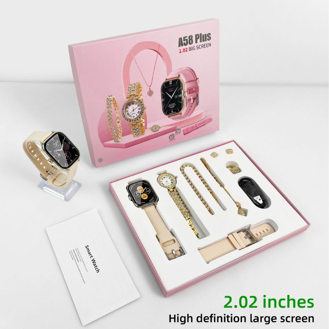 A58 Plus Ladies Smart Watch with Jewelry Gift Box