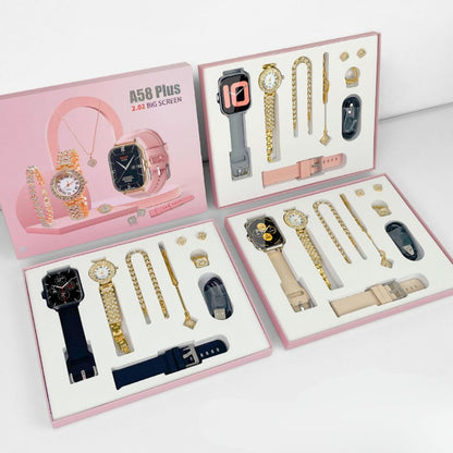 A58 Plus Ladies Smart Watch with Jewelry Gift Box