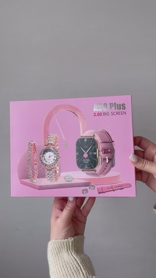 A58 Plus Ladies Smart Watch with Jewelry Gift Box